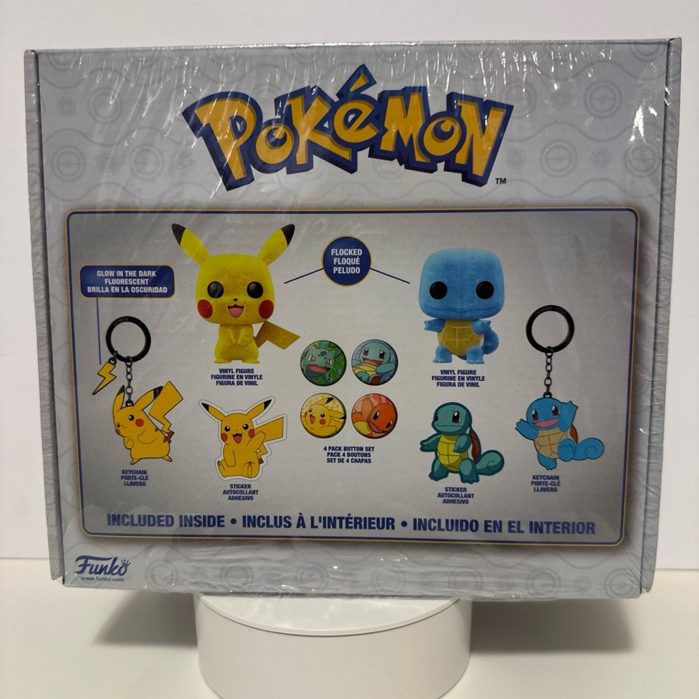 Funko Pokemon Collector Box
GameStop Exclusive Sealed Pikachu Squirtle Flocked